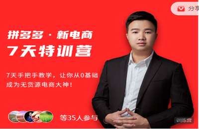 一本电商课堂-拼多多·新电商7天特训营价值2980