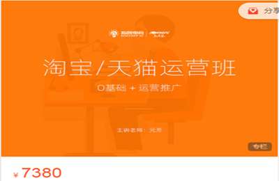 指创电商-2022淘宝天猫运营班 元方 价值7380