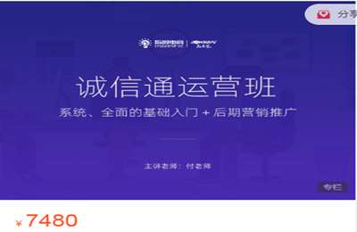 指创电商-阿里巴巴 诚信通运营 付琳  价值7480