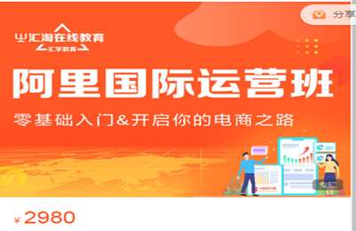 汇淘电商-阿里巴巴国际运营班 价值2980