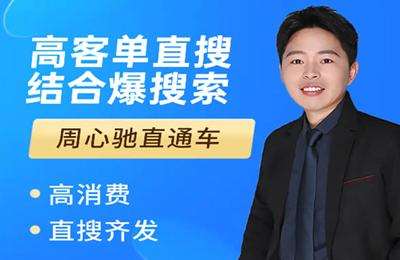 周心驰淘宝-高客单直搜结合爆搜索模型价值3680元