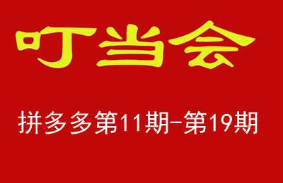 叮当会拼多多（第11期-第19期）