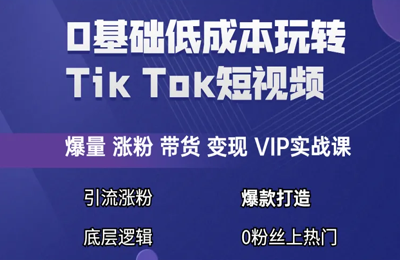 华城科技电商训练营-TikTok短视频0基础低成本创业