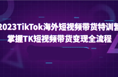 生财有道-2023-TikTok海外短视频带货特训营