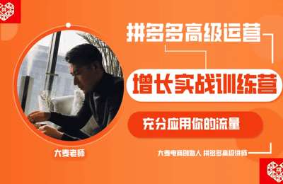大麦电商-拼多多单品爆款打造课程-20240809更新