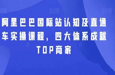 华曜电商-阿里巴巴国际站认知及直通车实操课程，四大体系成就TOP商家（采集课不保证课程质量和完整性）