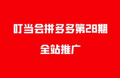 叮当会拼多多第28期-全站推广