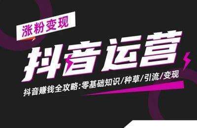 喵叔自媒体-抖音短视频运营全攻略：零基础知识｜种草｜引流｜变现（入门班）+直播带货赚钱必修课（实操班）