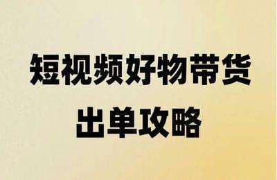 罗志辉-好物带货 出单攻略
