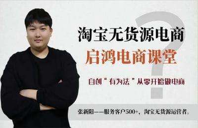 启鸿电商-淘宝无货源店群技术从入门到精通
