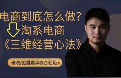 破晓转化力-淘系电商三维经营心法【6章53节课】