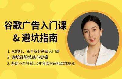 英子出海广告-谷歌搜索广告0到1入门系统课（2024）