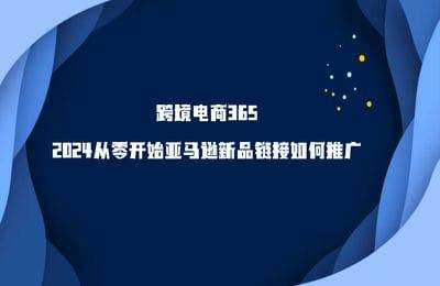 跨境电商365-2024从零开始亚马逊新品链接如何推广
