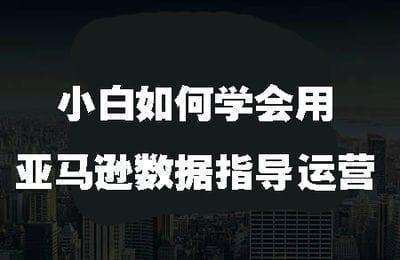跨境电商365-小白如何学会用亚马逊数据指导运营
