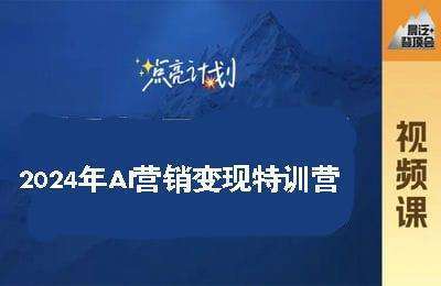 晨泛登顶会-2024年互联网个人创业思维变现全套课程【10章100节课】
