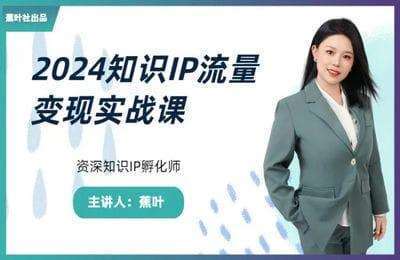 蕉叶社-2024知识IP流量变现入门+实战课【2章21节课】