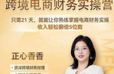 正心香香-第01期：跨境电商财务实操速练营（202403）【13章34节课】