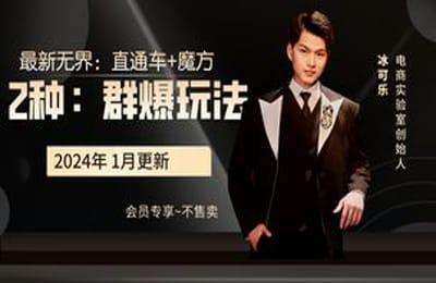 电商实验室-2024无界最新的几种玩法打包【3门6节课】-采集课不保证课程质量不更新