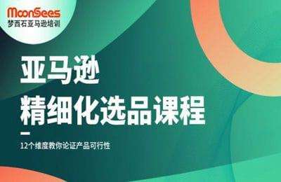 MoonSees跨境-2024亚马逊精细化选品课程（直播+录播）