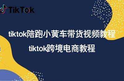 （20240809）tiktok陪跑小黄车带货视频教程，tiktok跨境电商教程【44节课】