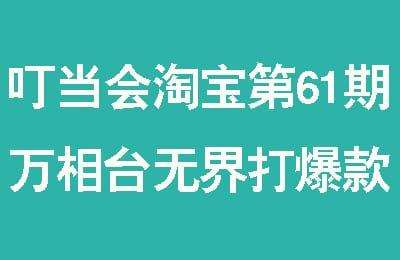 叮当会淘宝第61期-万相台无界打爆款【16节】