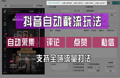 （20240902）抖音自动截流玩法，利用一个软件自动采集、评论、点赞、私信，全域引流【3节】