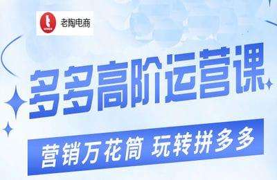 老陶电商-拼多多高阶运营教程【47节课】-20250710更新