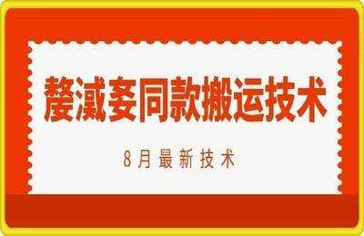 （20240905）抖音96万粉丝账号（嫠）同款搬运技术【1节课+配套资料】