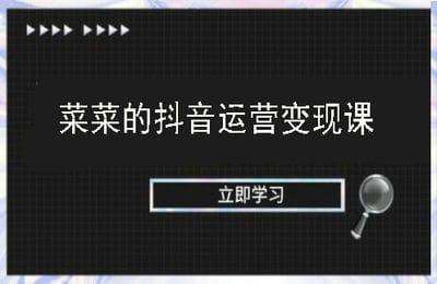 （20240924）菜菜的抖音运营变现课【94节课】