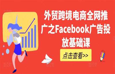 外贸跨境电商全网推广之Facebook广告投放基础课【6节课】