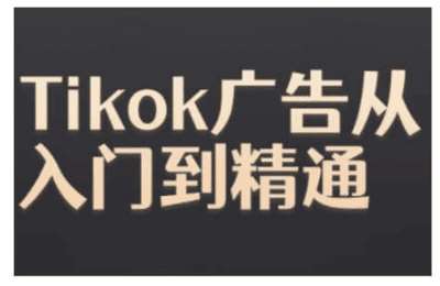 （20241120）Tiktok Ads实操教程，Tiktok广告从入门到精通【15节课】