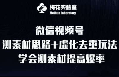 （20241124）视频号连怼技术-测素材思路和上下虚化去重玩法）梅花实验室社群专享【1节课】