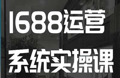 1688高阶运营系统实操课，快速掌握1688店铺运营的核心玩法【7章106节课】