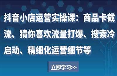（20241225）千羽老师：抖音小店运营实操课【18节课】