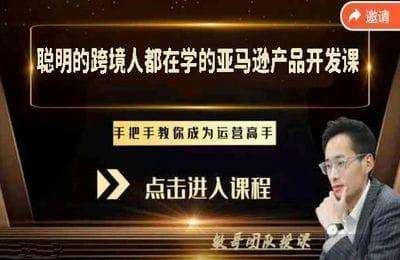 敏哥跨境记-狼啸会：聪明的跨境人都在学的亚马逊产品开发课【32节课】