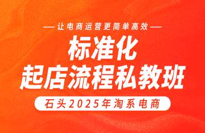 星雪淘宝-（20250501）2025年淘系电商标准化起店流程私教班（石头）【13节课】