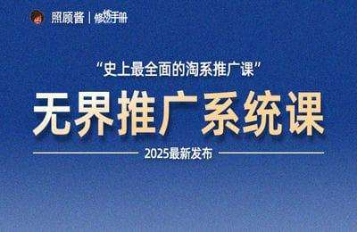 照顾酱-（20250405）淘系推广系统课【30节课】