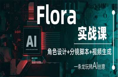 Flora实战课：角色设计+分镜脚本+视频生成，一条龙玩转AI创意【4节课+资料】