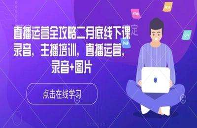 （20250323）抖星汇：直播运营全攻略二底线下课录音（录音+图片）-纯音频【15节课+资料】