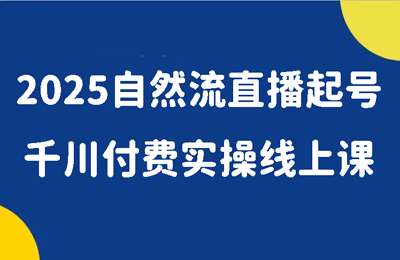 （20250425）2025自然流直播起号 千川付费实操线上课【63节课】