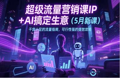 博商管理-（20250518）超级流量营销课IP：AI搞定生意，干货十足的流量指南，可行性强的提效攻略【12节课+资料】