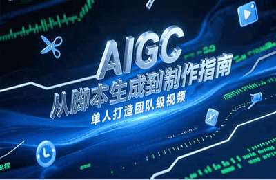 博士AI课-AIGC视频制作指南，从脚本生成到剪辑全流程，单人打造团队级视频【14节课】