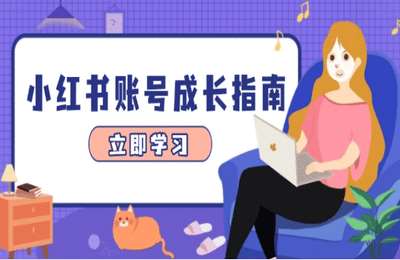 小红书账号成长指南，爆款选题+精准定位+数据分析，系统提升账号变现能力【17节课】