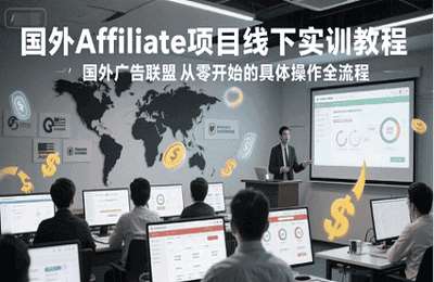 猎者出海-（20250620）倪叶明：国外Affiliate项目线下实训教程，国外广告联盟从零开始的具体操作全流程【13章80节课】
