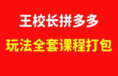 王校长拼多多-全套VIP课程打包下载-20251201更新