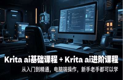 鬼鲛先生-（20250623）krita ai基础课程 Krita ai进阶课程，从入门到精通，电脑端操作，新手老手都可以学【82节】
