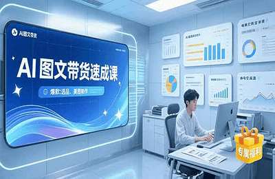 AI图文带货速成课，养号引流秘籍，爆款选品策略，美图制作全流程【13节课】