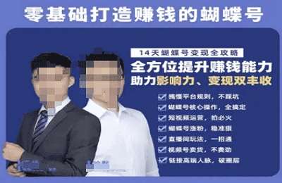 （20250618）蝴蝶号专栏-视频号运营教程，零基础打造挣钱的蝴蝶号，14天蝴蝶号变现全攻略【12节课】