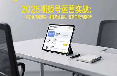 2025视频号运营实战：零粉丝开播策略，橱窗开通条件，剪辑工具深度解析【1节课】