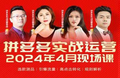 推易拼多多-2024年04月拼多多现场课【2章17节】